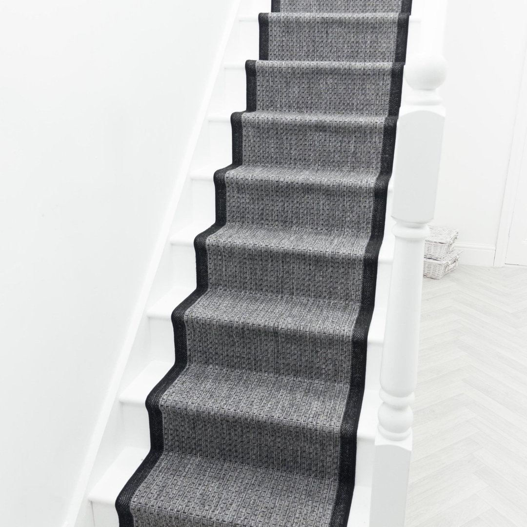 Gingham Steel Stair Runner – Hardwearing, Non-Slip & Durable Carpet for Stairs & Staircases, Multiple Lengths
