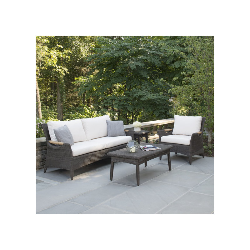 Culebra Outdoor 2 - Seat Loveseat, Canvas Rain, Culebra Textured Charcoal