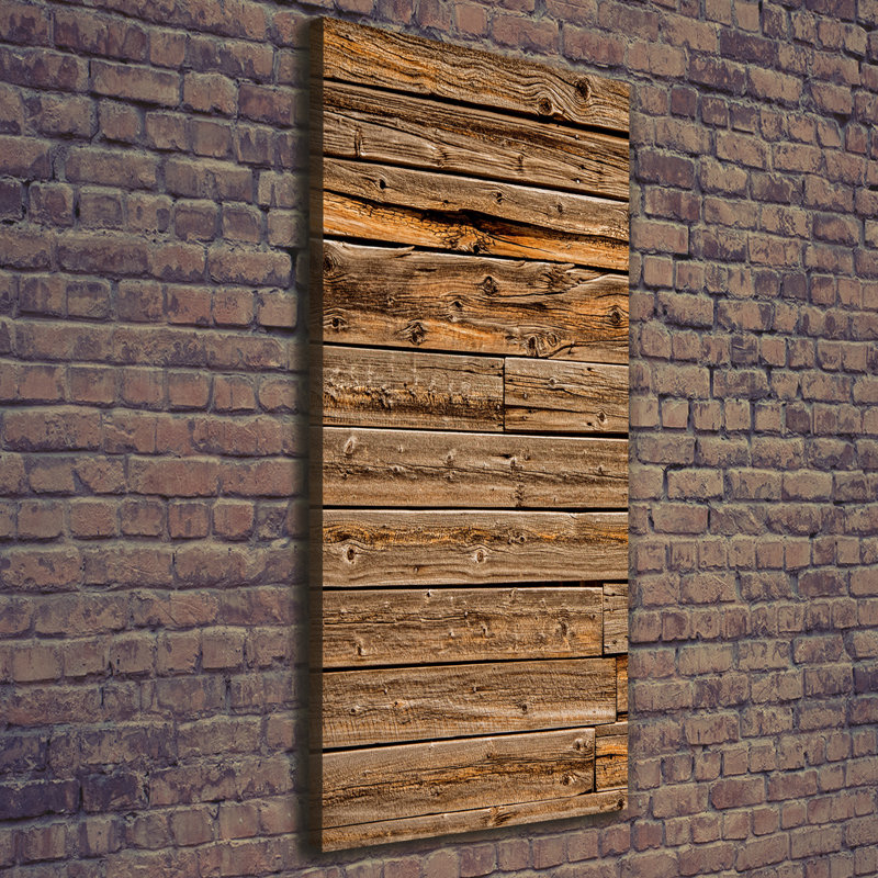 Wooden Wall - Wrapped Canvas Print