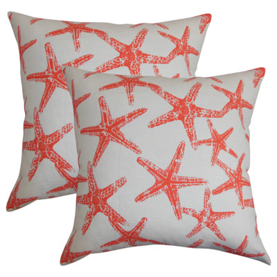 Cotton Reversible Throw Pillow