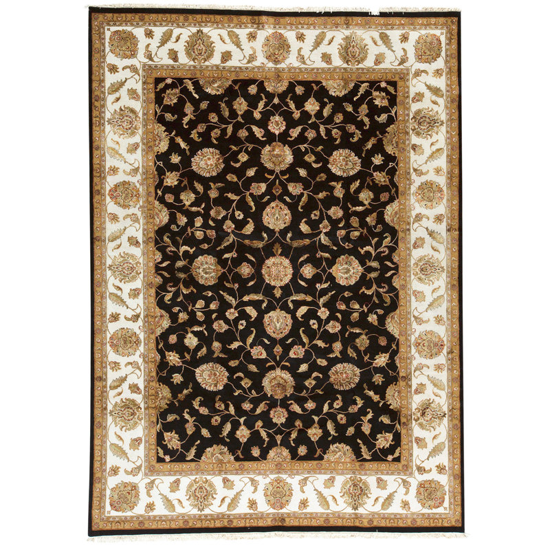 Tapis rectangulaire noué à la main