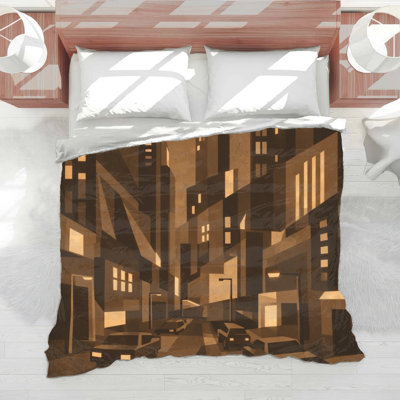 Édredon Urban Cityscape Illustration
