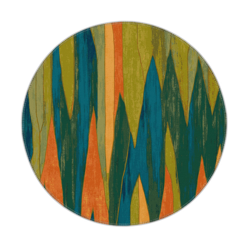 Eden’S Edge Indoor And Outdoor Area Rug, Round 5'