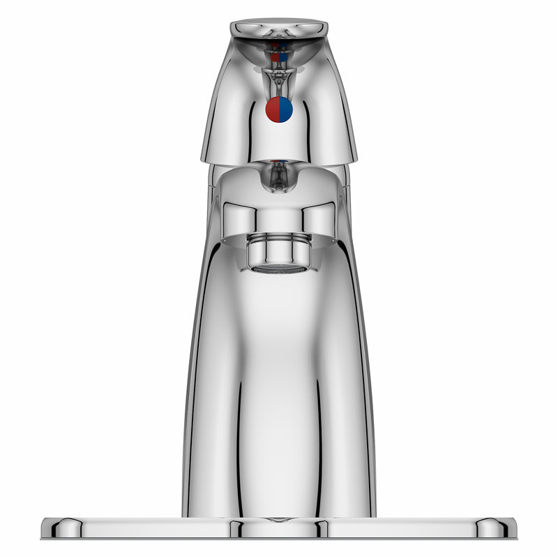 Parisa Single Hole Bathroom Faucet with Drain Assembly, Polished Chrome