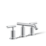 Purist Widespread Bathroom Faucet with Drain Assembly