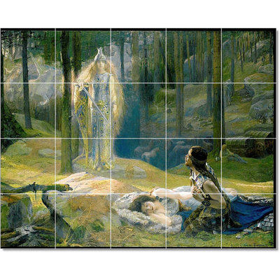 60" x 48" Ceramic Painting Decorative Mural Tile 12" x 12"