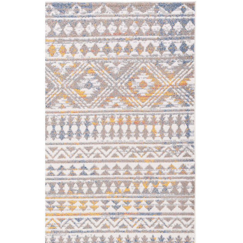 Tapis à motif géométrique Fawcette Performance, Rectangle 8 pi x 10 pi
