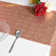 Rose Gold Sequin Table Runner 12" x 108" – Sparkling Shimmery Cloth for Parties, Weddings, and Banquets