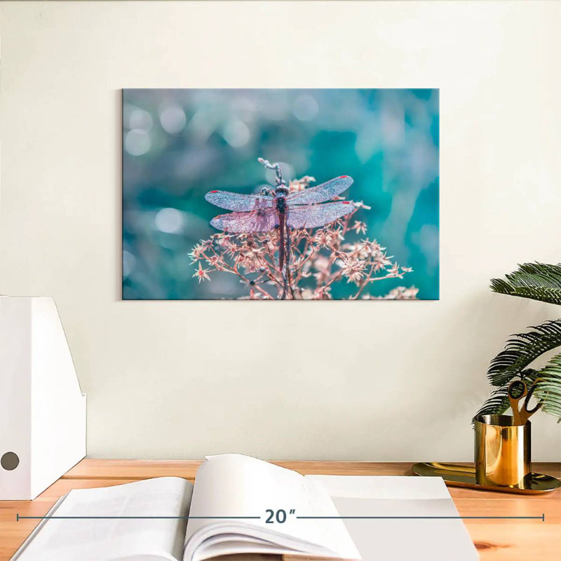 Brampt Sparkling Dragonfly, 8" H x 12" W