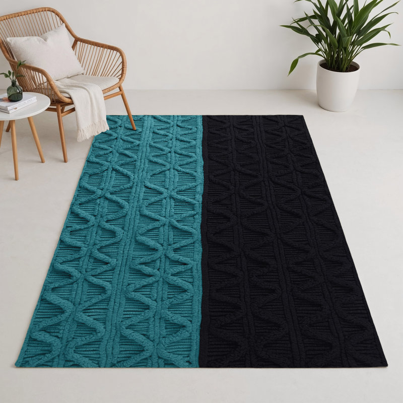 Tapis gris intérieur et extérieur Trellis, Rectangulaire 3 pi x 5 pi