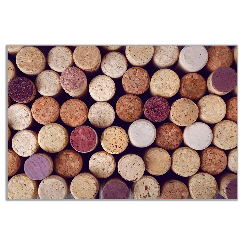 Wine Corks - Wrapped Canvas Print, 20cm H x 31cm W