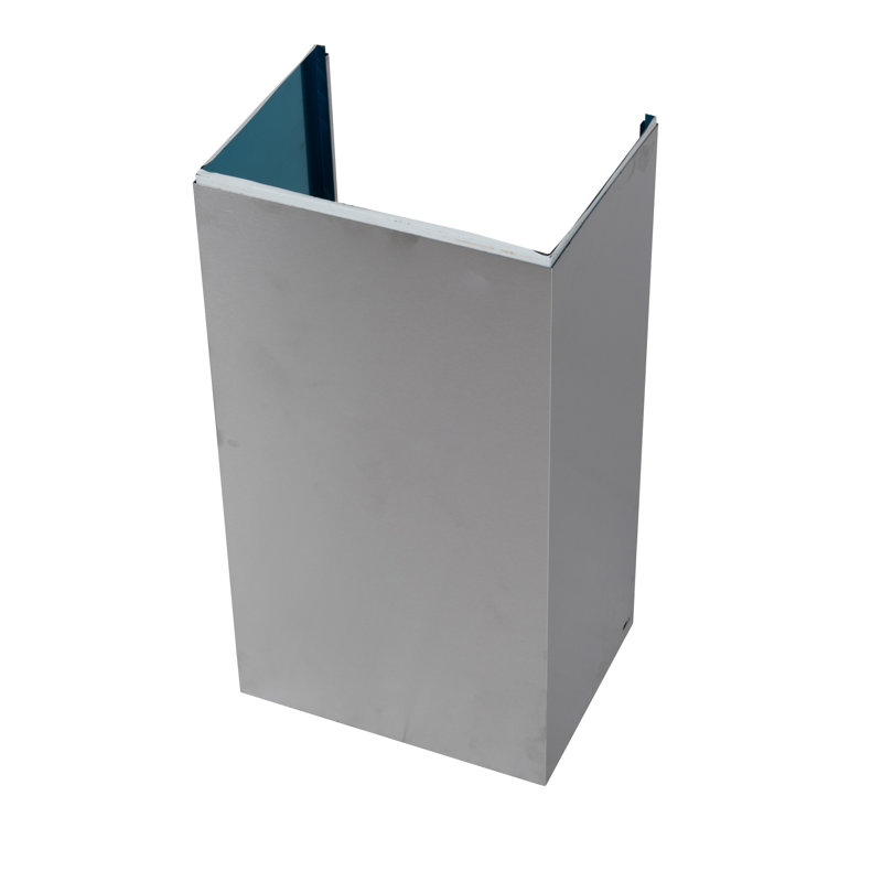 Hotte de cuisine murale à conduit 30 po 720 pi ³/min en nickel brossé