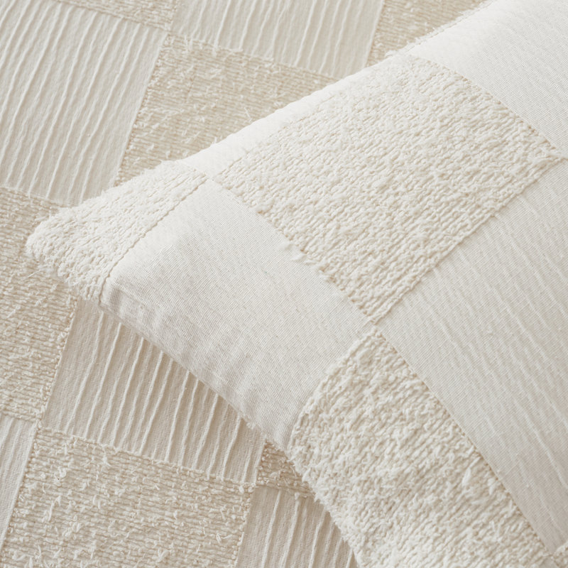 Soft Checkerboard Boucle Cushion Cover