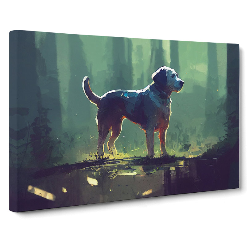 Dog Vol.2 Abstract - Wrapped Canvas, 50cm H x 76cm W x 3cm D