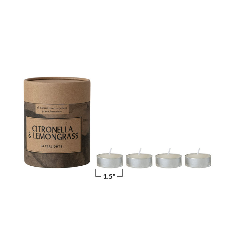 Citronella Tealight Candles In Box