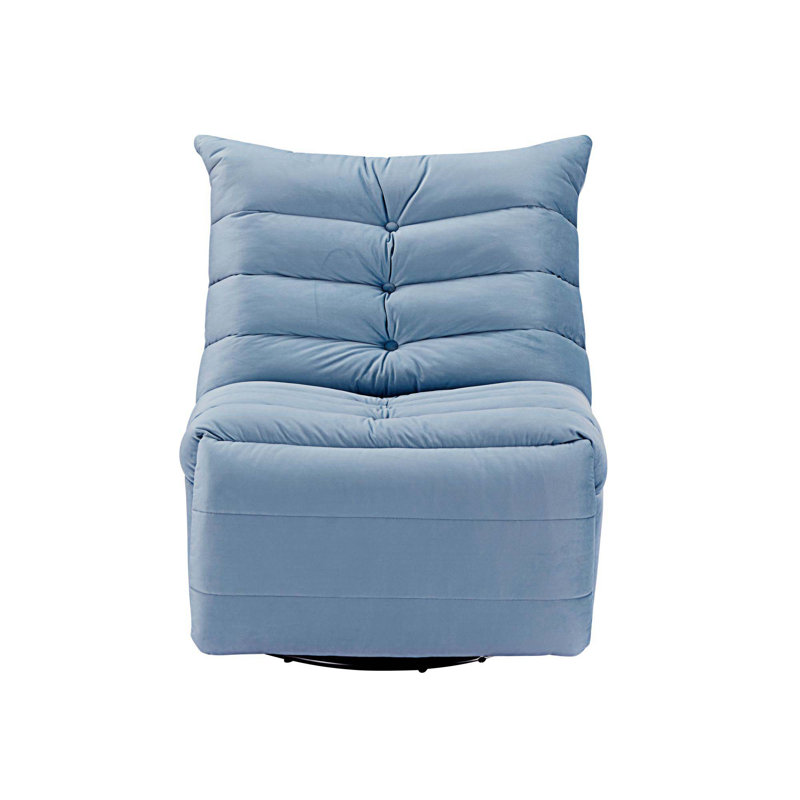 Cevion Lazy Chair, Modern Rotatable Lounge with Side Storage Pocket - Perfect for Small Spaces & Leisurely Reading Moments