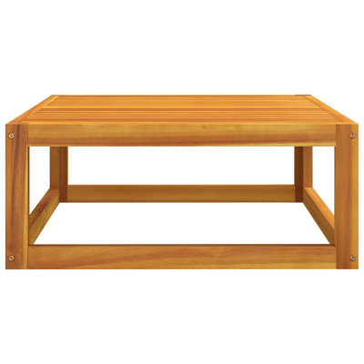 Table basse avec cadre en bois massif