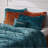 Felicia Teal Crushed Velvet 3-Piece Twin/Twin XL Comforter Set with Throw Pillow-1733566504-1733566519