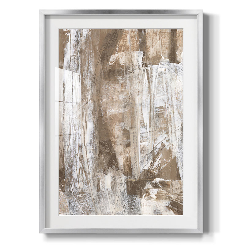 Bronzé I - impression encadrée, H 25,5 po x l 17,5 po, Argent argent