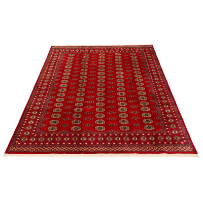 Finest Peshawar Bokhara Red Rug 7'1" x 10'2"