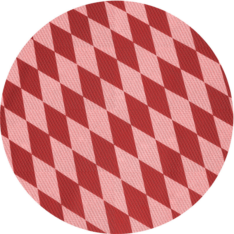 Performance Wool Geometric Indoor Rug, Round 6'