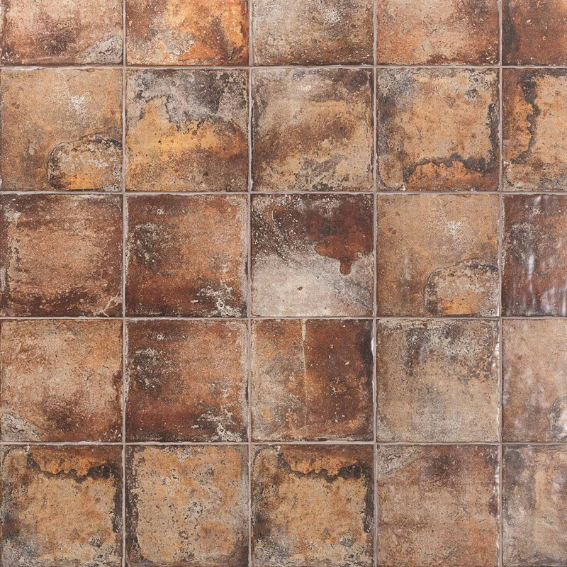 Angela Harris Dunmore 8x8 Polished Hand Painted Look Ceramic Tile