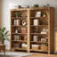180 cm H x 90 cm W Solid Wood Standard Bookcase