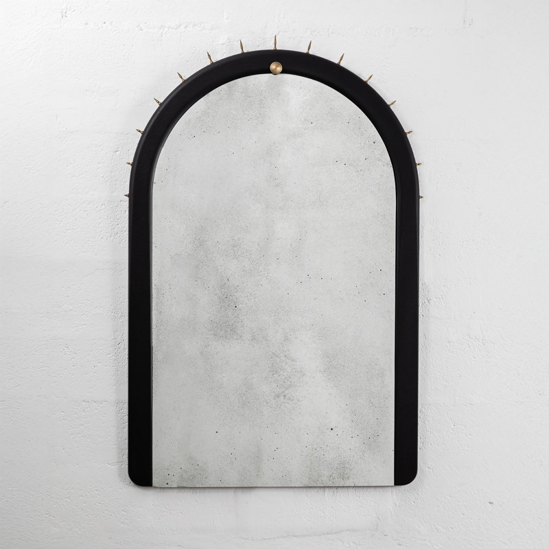 Sitiera Aged Solid Wood Mirror, Bronze