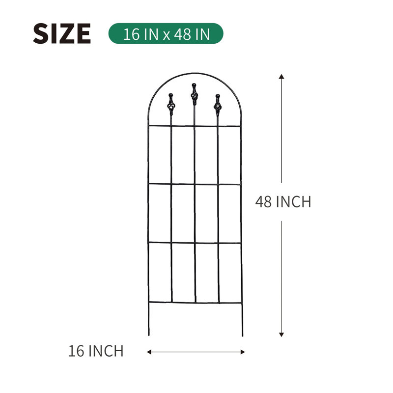 122cm H x 41cm W Metal Lattice Panel