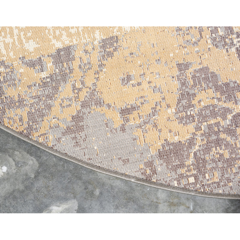 Jaidan Performance Abstract Indoor Rug, Round 8'