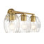 Lampe murale Lucy (verre transparent, laiton satiné)