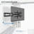 VIVO TV Wall Mount for 37" to 80" Screen, Fully Articulating VESA Mount
