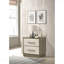 Table de chevet 2 tiroirs Grey Oak-196468149