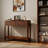 Walnut Finish Narrow Entryway Table