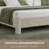 Boucle Upholstered Platform Bed with Soft Rounded Corners