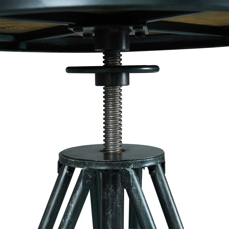 Table de salle à manger à hauteur de comptoir à piédestal