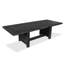 Table de salle à manger extensible à tréteaux avec 4 chaises d'appoint rembourrées et banc de présentation-1415819828