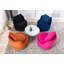 Fauteuil demi-tonneau pivotant en velours l 32,3 po Johnthon-2023112977
