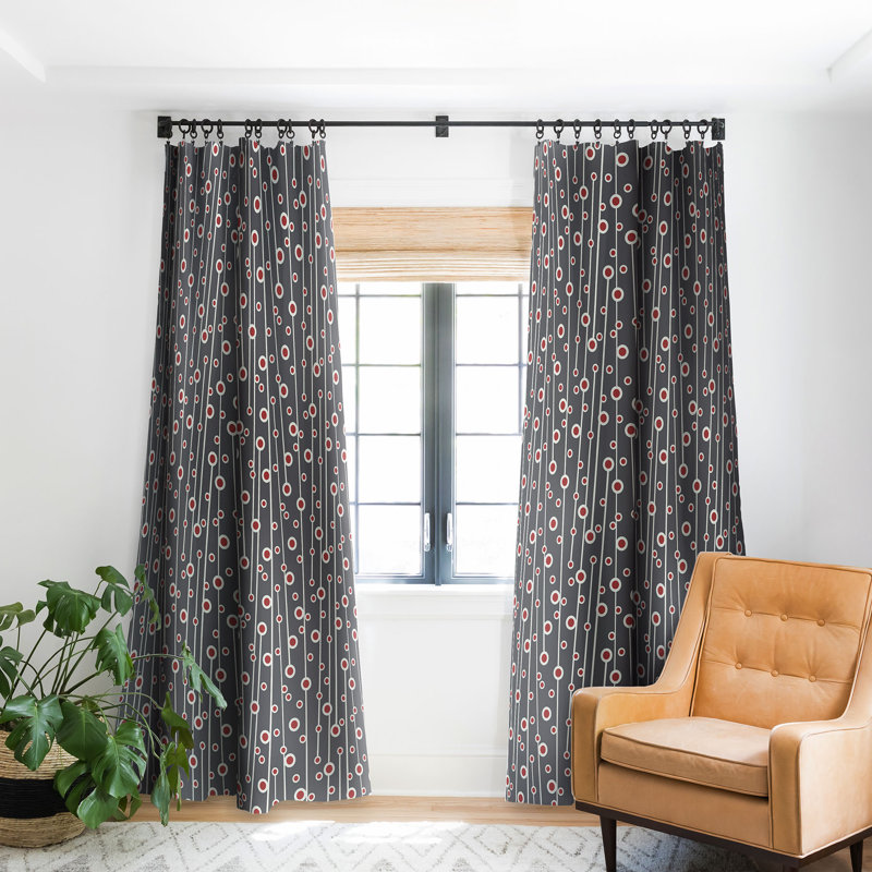 Heather Dutton Berry Branch 1pc Blackout Window Curtain Panel