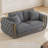 67'' Round Arm Glitter Velvet Sofa Couch with Gold Accent-697533077-698052770