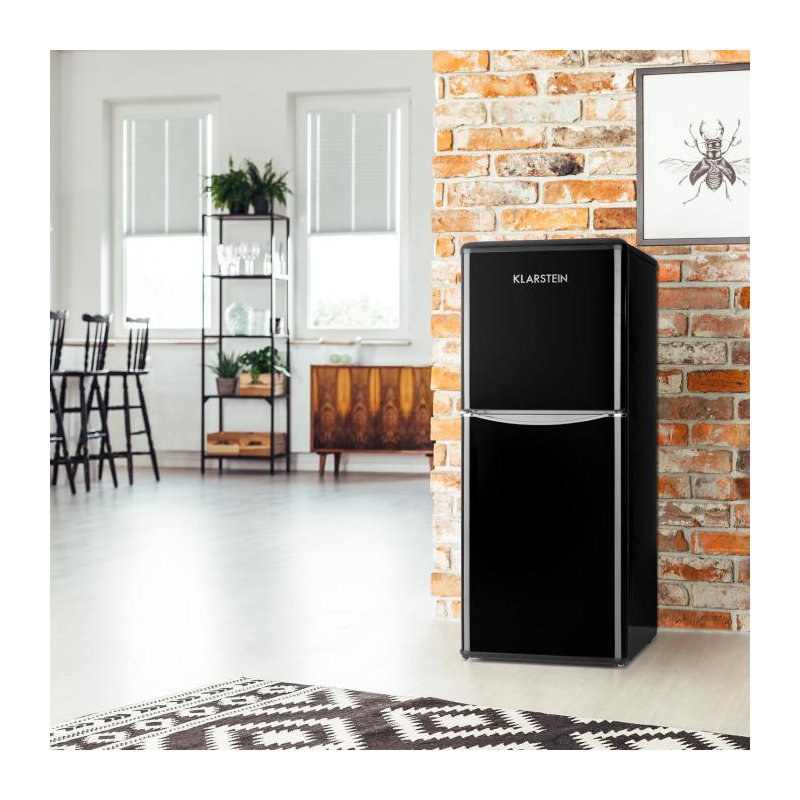 Klarstein Monroe 108m³ L Freestanding Mini Fridge, Black