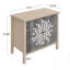Armoire de rangement sculptée à 2 portes avec tablette réglable-130552837