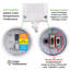 175-Watt Equivalent Integrated LED Flood Light Adjustable 4500-8400 Lumens and CCT with Photocell