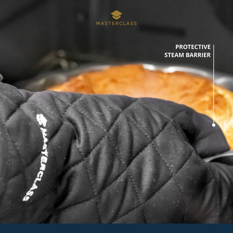 Deluxe Professional Black Single Oven Glove