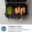 Friteuse à air 9,5 pte Philips 3000 Series (panier double)