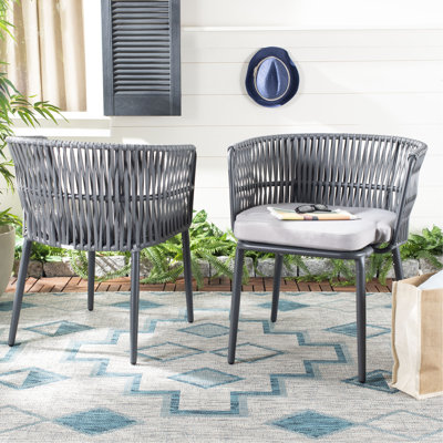 Rope Patio Armchair with Cushion