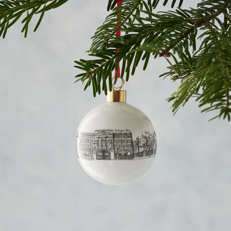 6cm Bone China Bauble