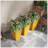 Set Of 3 Tall Planters With Drainage Hole, 28" Outdoor Flower Pots, Indoor Planters For Porch Patio And Deck-1967244272