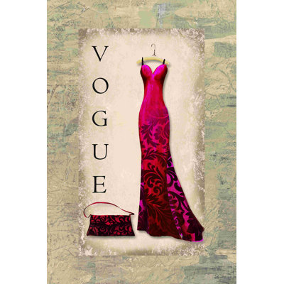 Vogue Dress - Wrapped Canvas Print