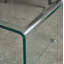 Table de bout en verre avec rangement Brinya